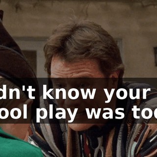 I didn't know your school play was today.