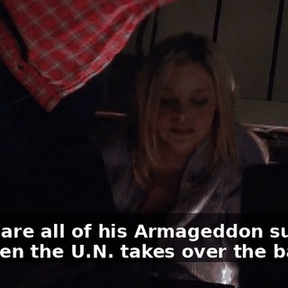 These are all of his Armageddon supplies for when the U.N. takes over the banks.