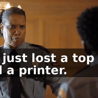 We just lost a top hat and a printer.