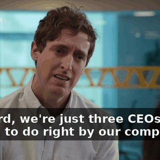 Richard, we're just three CEOs trying to do right by our companies.
