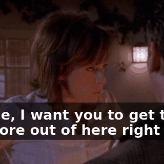 Reese, I want you to get this eyesore out of here right now.
