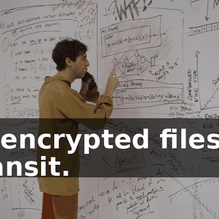 of encrypted files in transit.