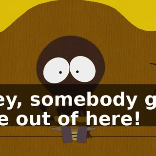 Hey, somebody get me out of here!
