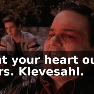 Eat your heart out, Mrs. Klevesahl.