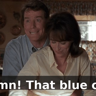 Damn! That blue car!