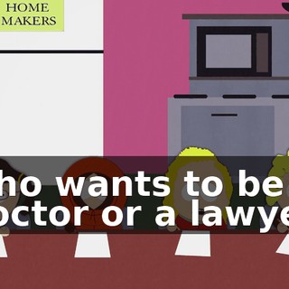 who wants to be a doctor or a lawyer,