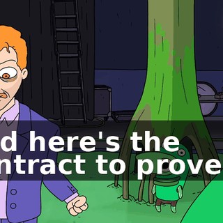 And here's the contract to prove it.