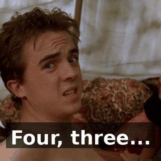 Four, three...