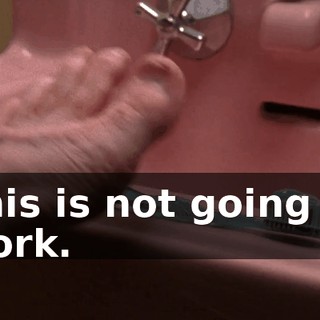 This is not going to work.