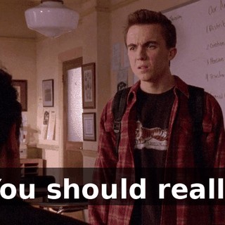 You should really