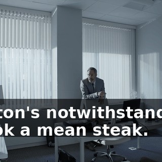 Morton's notwithstanding, I cook a mean steak.