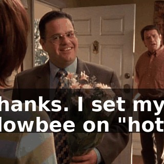 Thanks. I set my Flowbee on "hot."