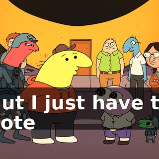 But I just have to note