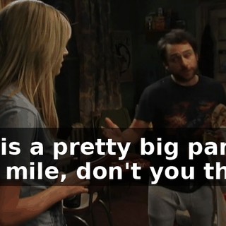 this is a pretty big part of that mile, don't you think?