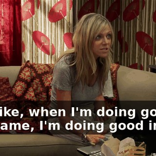 It's, like, when I'm doing good in the game, I'm doing good in life.