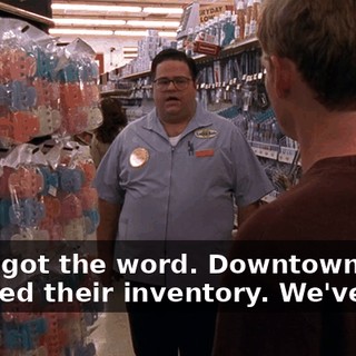 I just got the word. Downtown finished their inventory. We've lost.