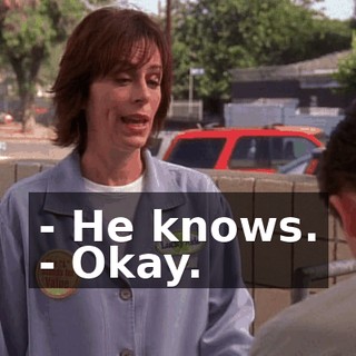 - He knows. - Okay.