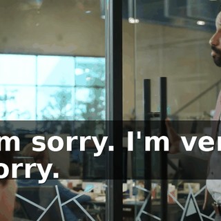 I'm sorry. I'm very sorry.