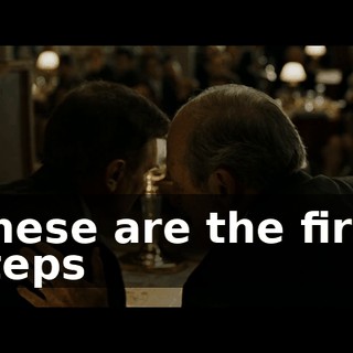 These are the first steps