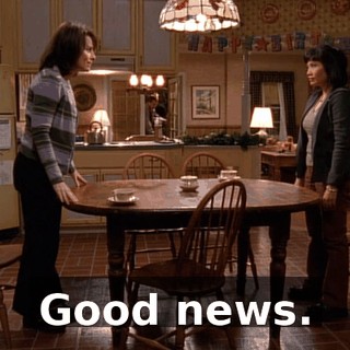 Good news.
