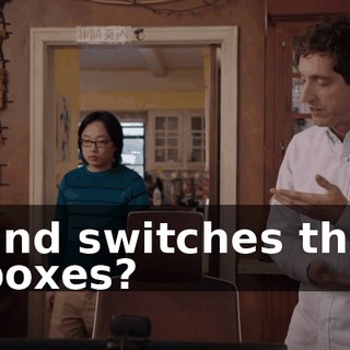 and switches the boxes?