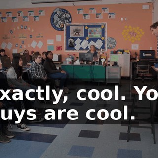Exactly, cool. You guys are cool.