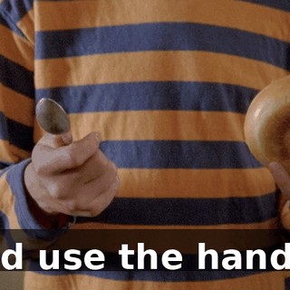 And use the handle.