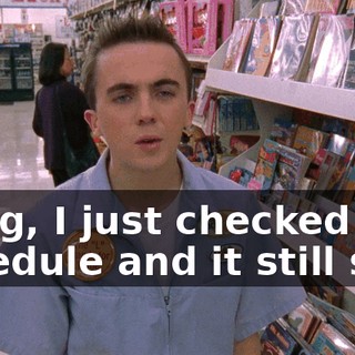Craig, I just checked the schedule and it still says