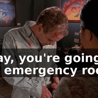 Okay, you're going to the emergency room.