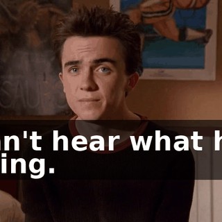I can't hear what he's saying.