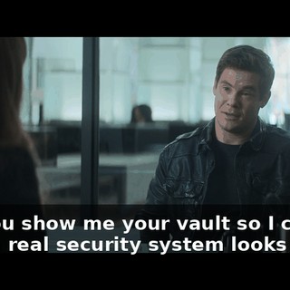 Can you show me your vault so I can see what a real security system looks like?