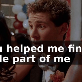 You helped me find a little part of me