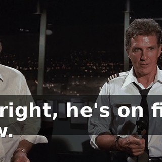 All right, he's on final now.