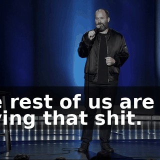 The rest of us are not having that shit.