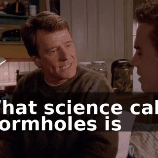 What science calls wormholes is