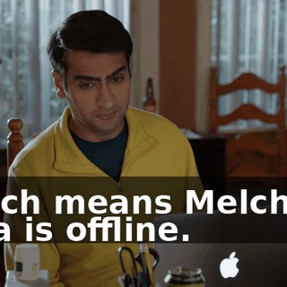 Which means Melcher's data is offline.