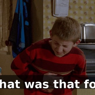 What was that for?