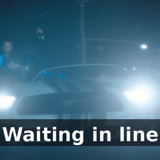 ♪ Waiting in line ♪