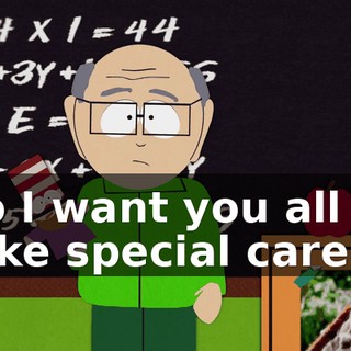 So I want you all to take special care