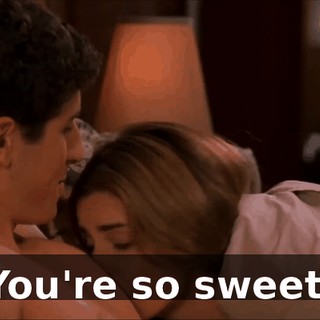 You're so sweet.