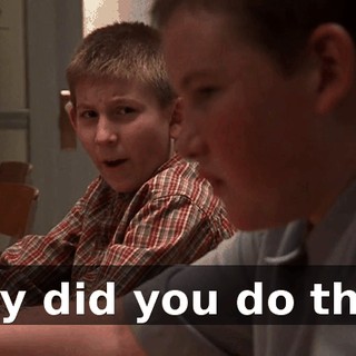 Why did you do that?