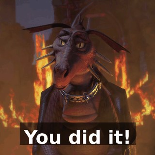 You did it!