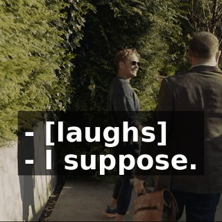 - [laughs] - I suppose.