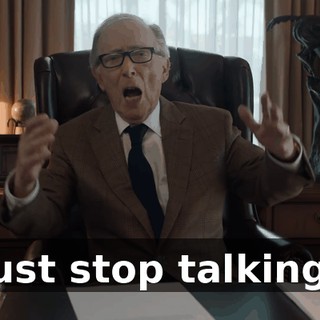 Just stop talking!