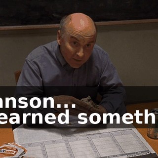 - Hanson... - I learned something.