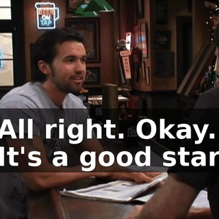 - All right. Okay. - It's a good start.