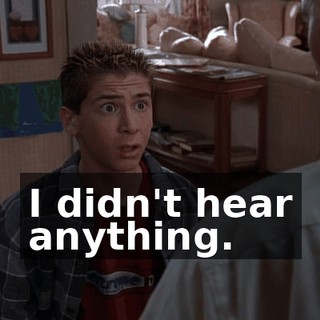 I didn't hear anything.