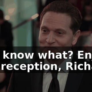 You know what? Enjoy the reception, Richard.