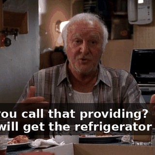 - Do you call that providing? - We will get the refrigerator fixed.