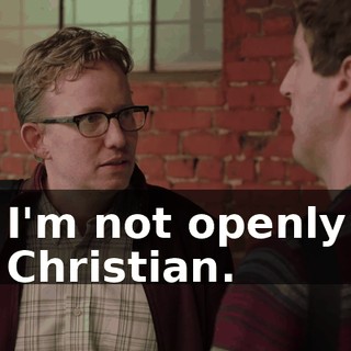 I'm not openly Christian.
